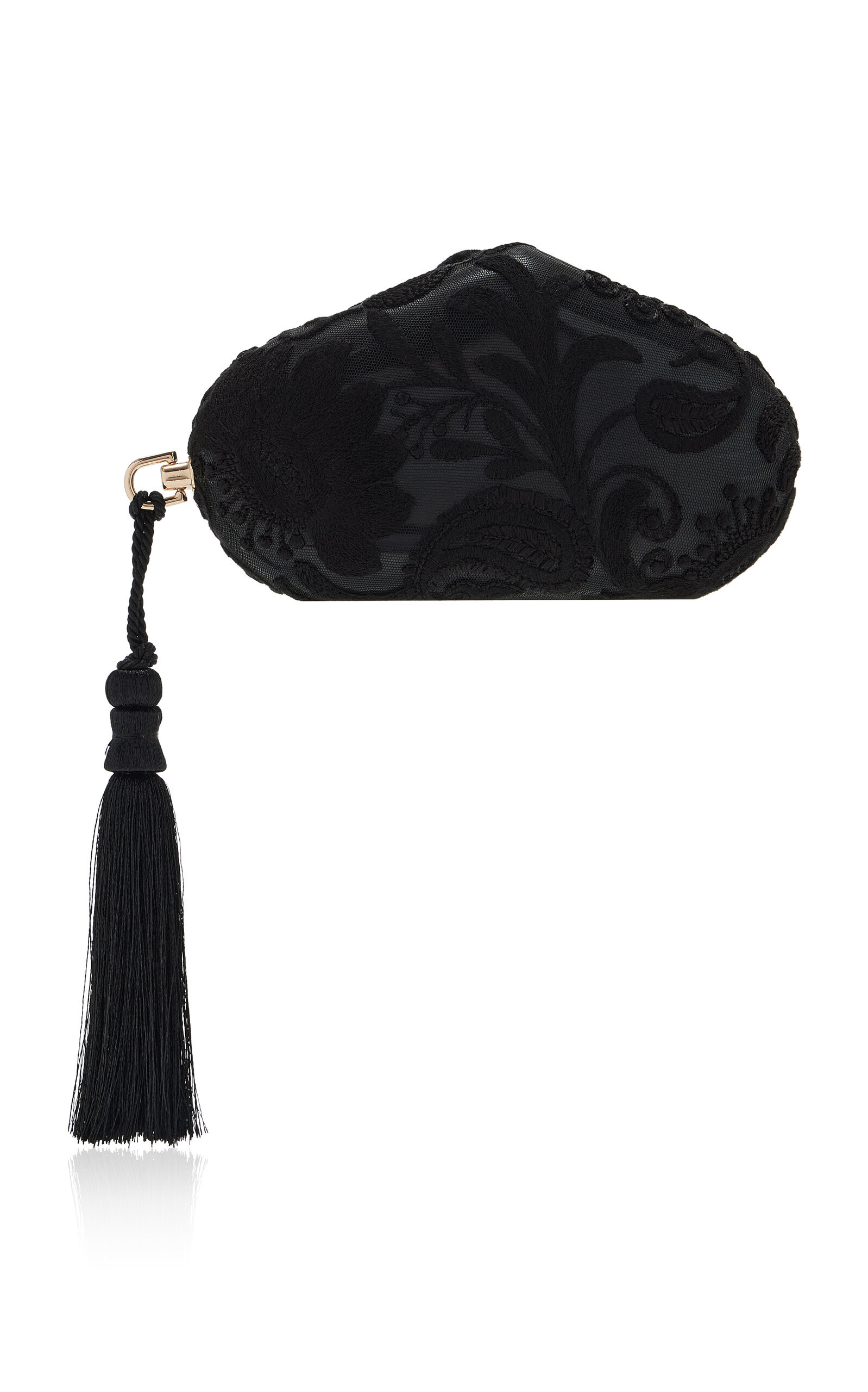 Exclusive La Isla Marlies Lace-Trimmed Wooden Clutch | Moda Operandi (Global)