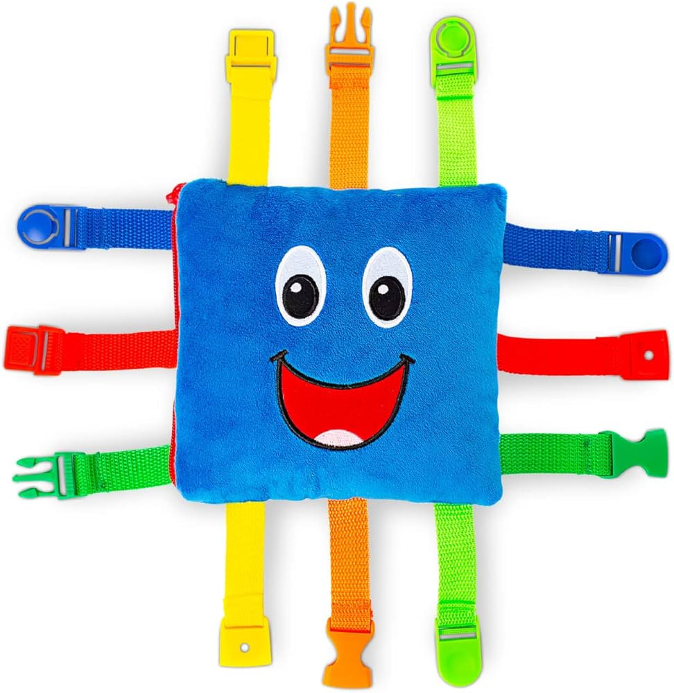 Buckle Toys - Boomer Square - Learning Activity Toddler Plane Travel Essential Toy - Develop Moto... | Amazon (US)