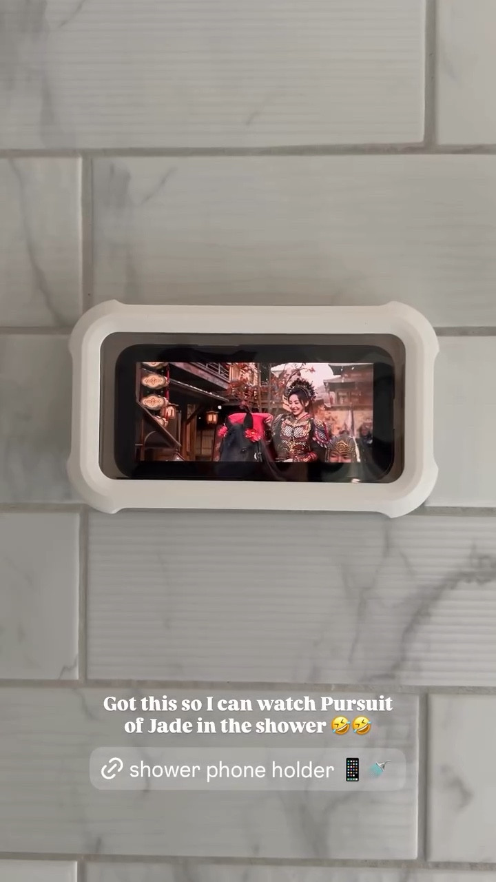 Shower phone holder! 📱🚿 Got this so I can watch Pursuit of Jade in the shower 🤣


#LTKSeasonal #LTKHome