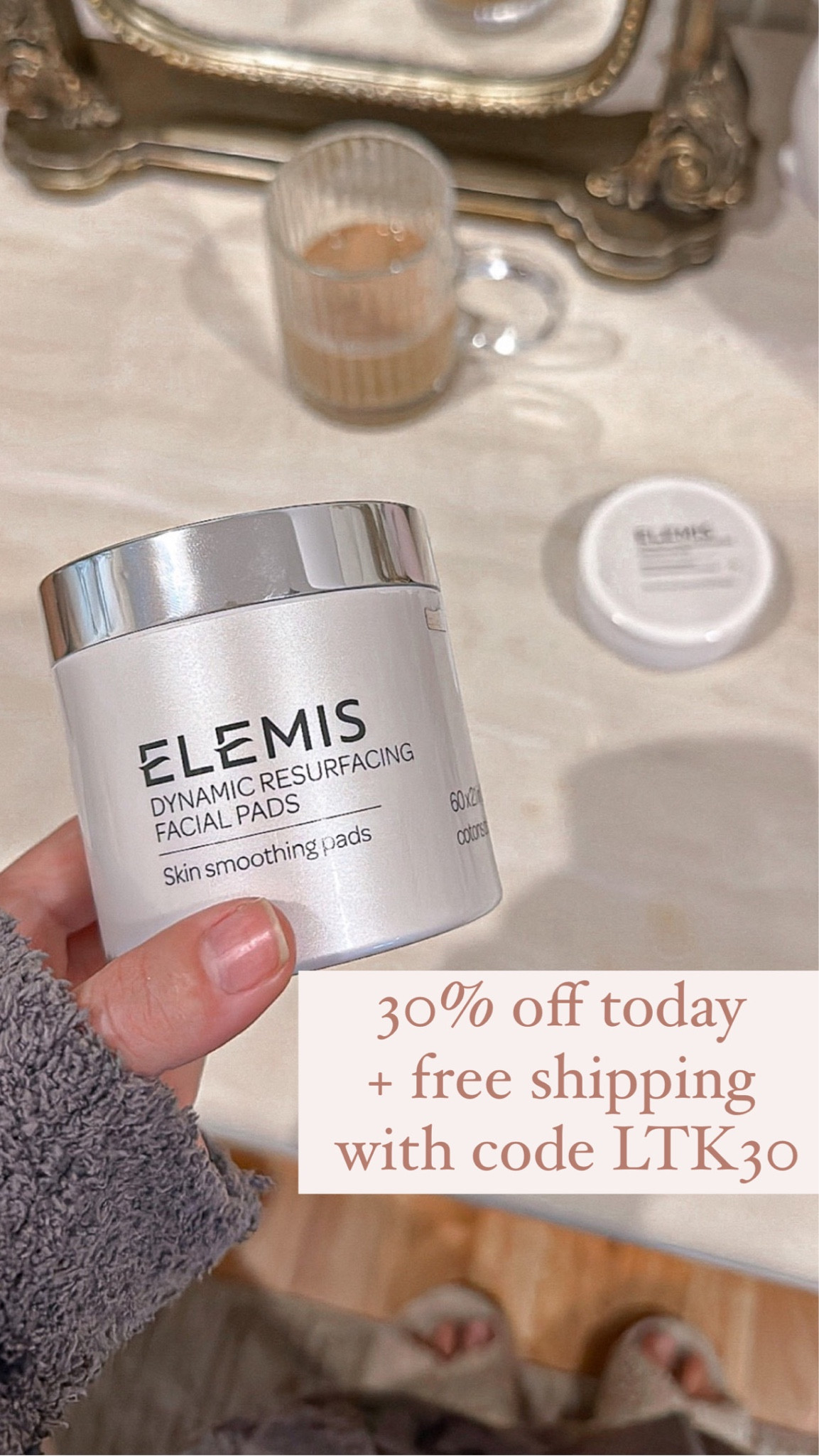Exfoliating facial pads on sale 
Extra 30% off today code LTK30

 #elemispartner #ad @ELEMIS #skincare #laurabeverlin 

#LTKfindsunder50 #LTKsalealert #LTKGiftGuide