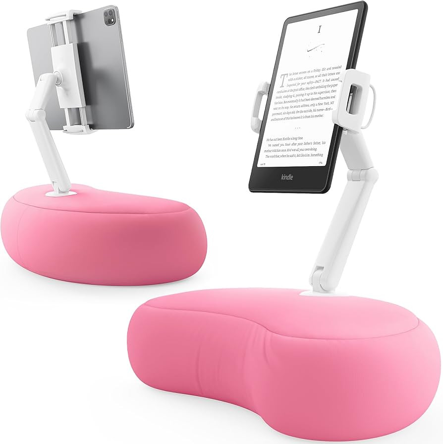 SAIJI Tablet Pillow Holder, Kindle Holder Compatible with 4.7”-15.6” Kindle, Phone, iPad, 360... | Amazon (US)