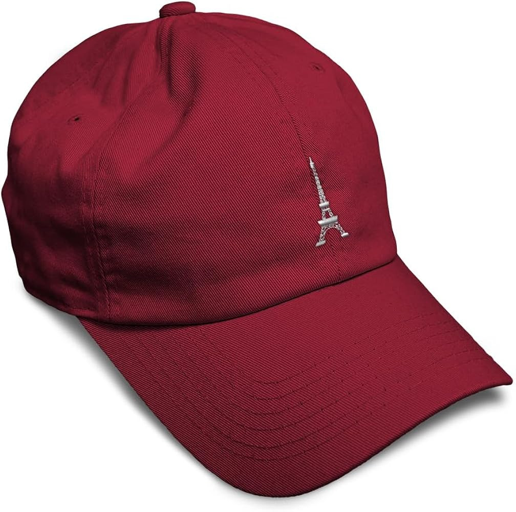 Soft Baseball Hat Embroidered Dad Hat Paris Travel Eiffel Tower Men & Ladies Baseball Cap Cotton | Amazon (US)