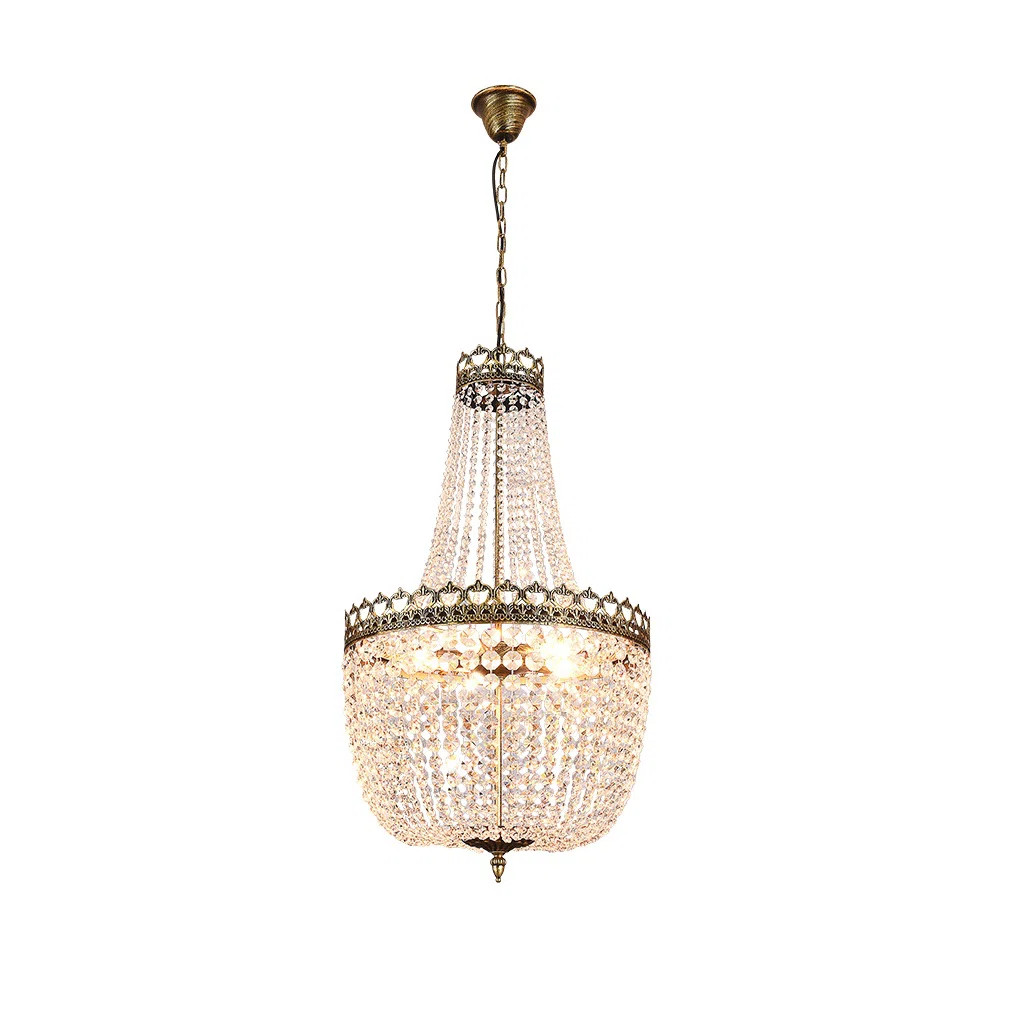 Damitra 5 - Light Unique / Statement Empire Chandelier with Crystal Accents | Wayfair North America