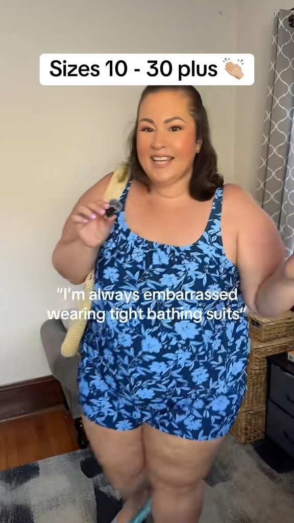 This swim romper is perfect if you want to be more covered up and comfortable rather than a traditional bathing suit 😍

#swimromper #bathingsuit #bathingsuits 
Swim romper

#LTKPlusSize