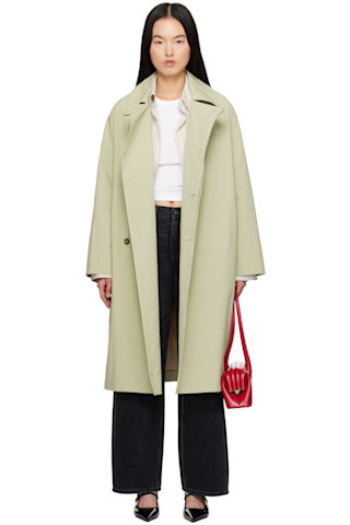 Loulou Studio - Green Alex Trench Coat | SSENSE
