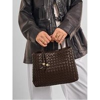 Katie Loxton Nova Hand Woven Top Handle Bag, Brown, Women | Very (UK)
