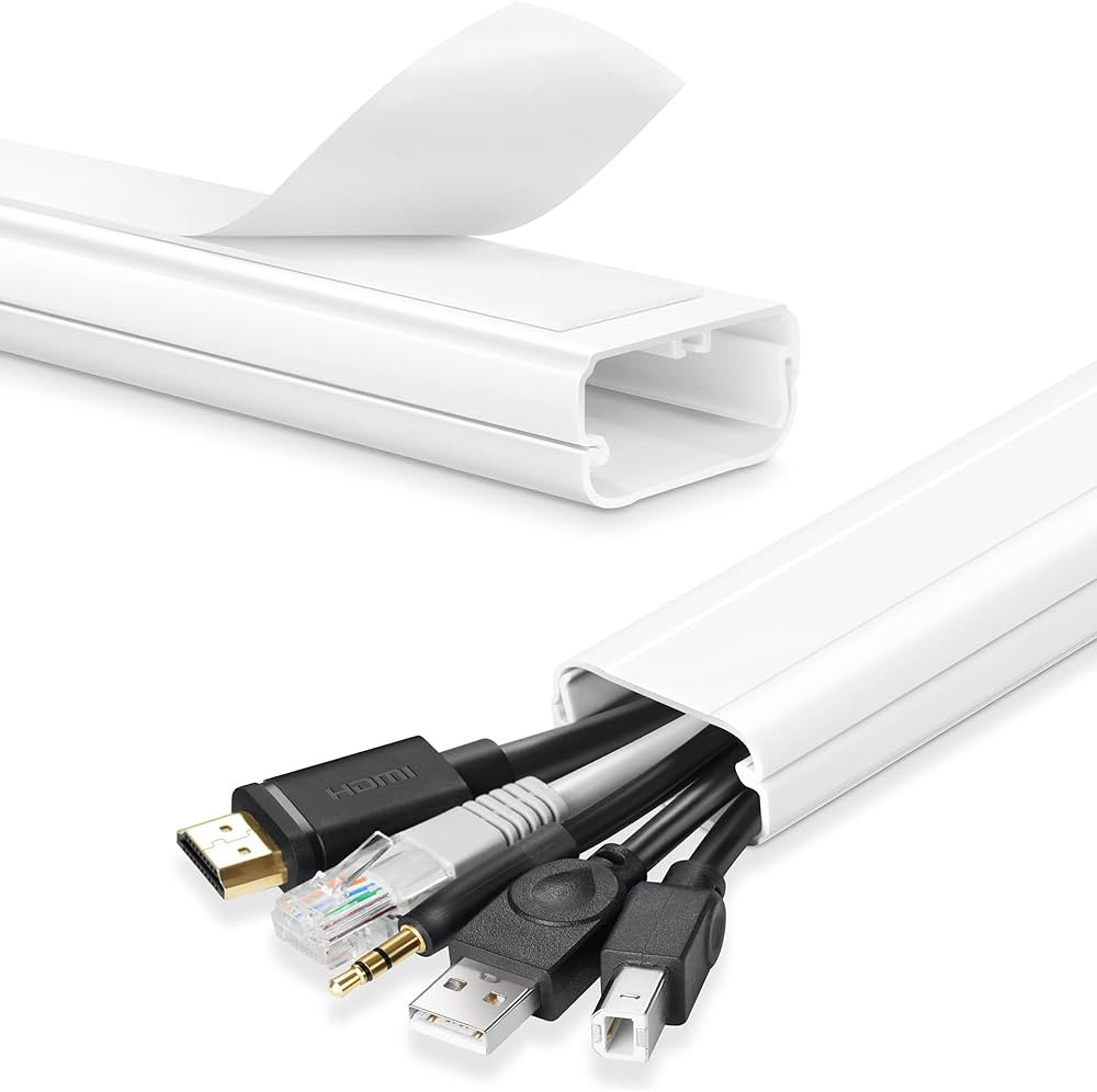 TV Cord Hider - 39 Inch Cord Covers for Wall Mounted TV Cable Hider Wall Kit | Wire Hiders for TV... | Amazon (US)