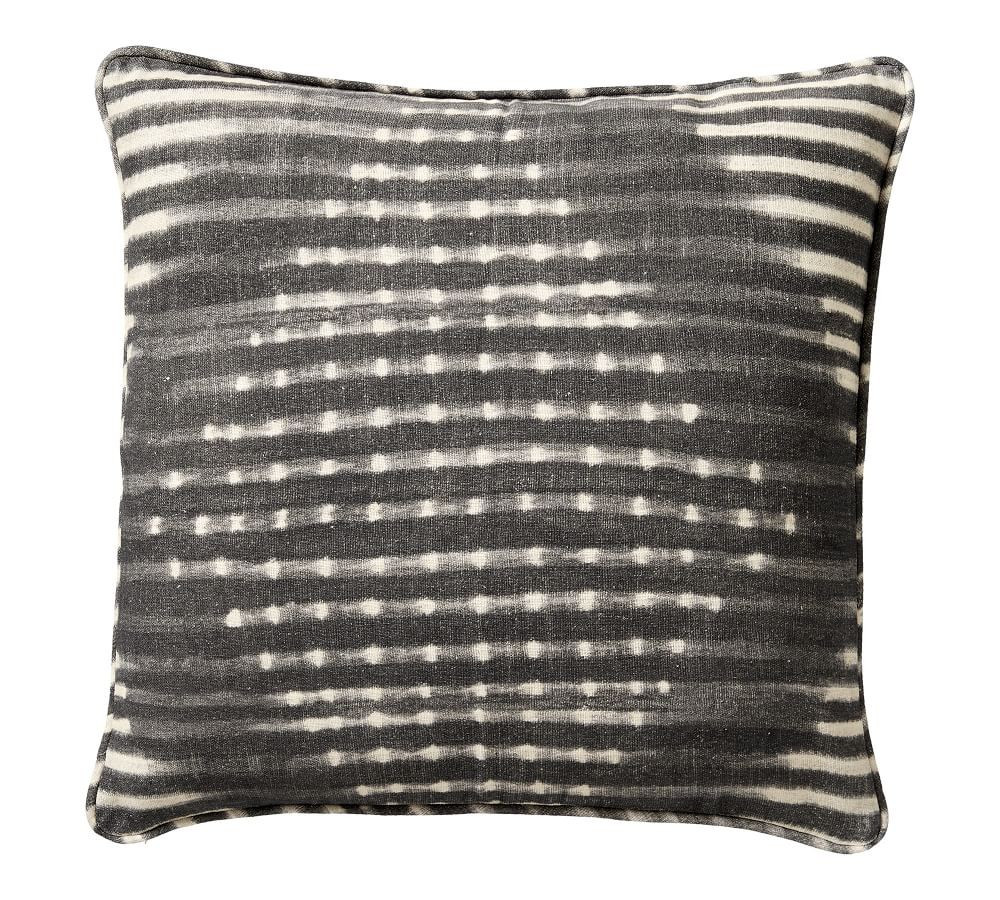 Shibori Diamond Pillow, Gray, 20&amp;quot; | Pottery Barn (US)