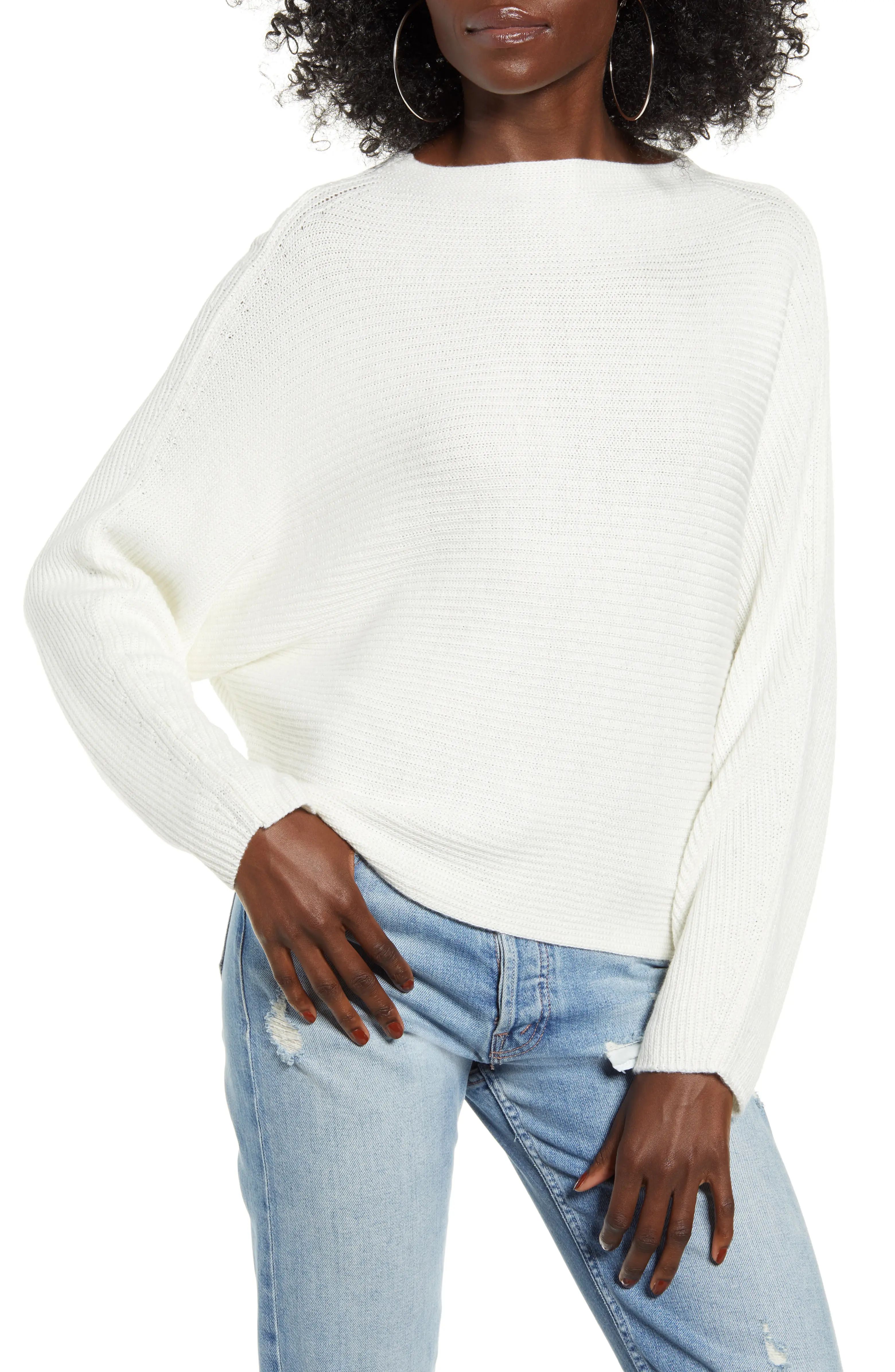 Leith Dolman Sleeve Crop Sweater | Nordstrom | Nordstrom