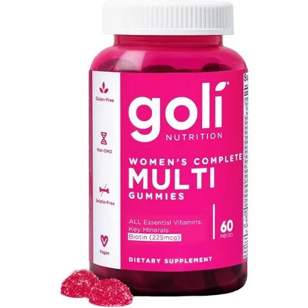 Goli Nutrition Women's Complete Multi Gummies with Biotin, 60 Count | Walmart (US)