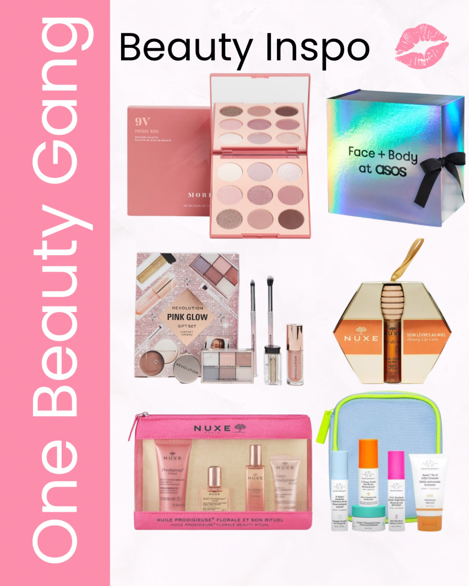 ✨ Beauty Gift Inspo ✨

Looking for the perfect beauty gifts that’ll make anyone glow? 💫 Here’s my top picks for this season – ideal for busy women who deserve to feel pampered! From radiant makeup to luxurious skincare, these goodies will spoil you or your loved ones. 💖

🛍️ Morphe 9V Vintage Rose Palette
💖 Revolution Pink Glow Set
💋 Nuxe Honey Lip Care
🌸 Nuxe Floral Beauty Kit
💎 ASOS Face + Body Advent Calendar
☀️ Drunk Elephant The Littles Set

These sets are perfect for adding a little glam to any routine, no matter how hectic! ✨💄

#BeautyInspo #GiftGuide #Over40Beauty #BeautyGifts #LuxuryBeauty #PamperYourself #liketkit

#LTKbeauty #LTKuk #LTKgiftguide