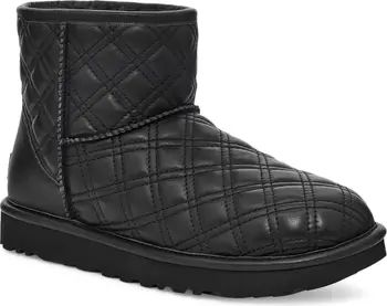 UGG® Classic Mini II Quilted Genuine Shearling Lined Bootie | Nordstrom | Nordstrom