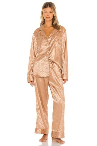 Show Me Your Mumu Classic PJ Set in Gold Cheetah from Revolve.com | Revolve Clothing (Global)