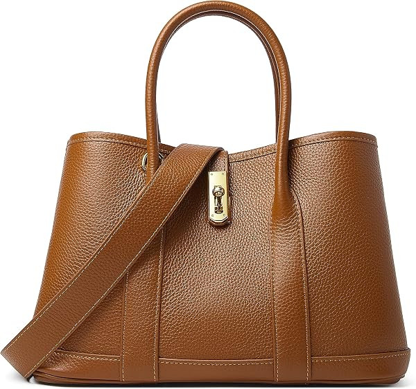 DORIS&JACKY Leather Top Handle Satchel Bag And Designer Tote Bag for Women | Amazon (US)