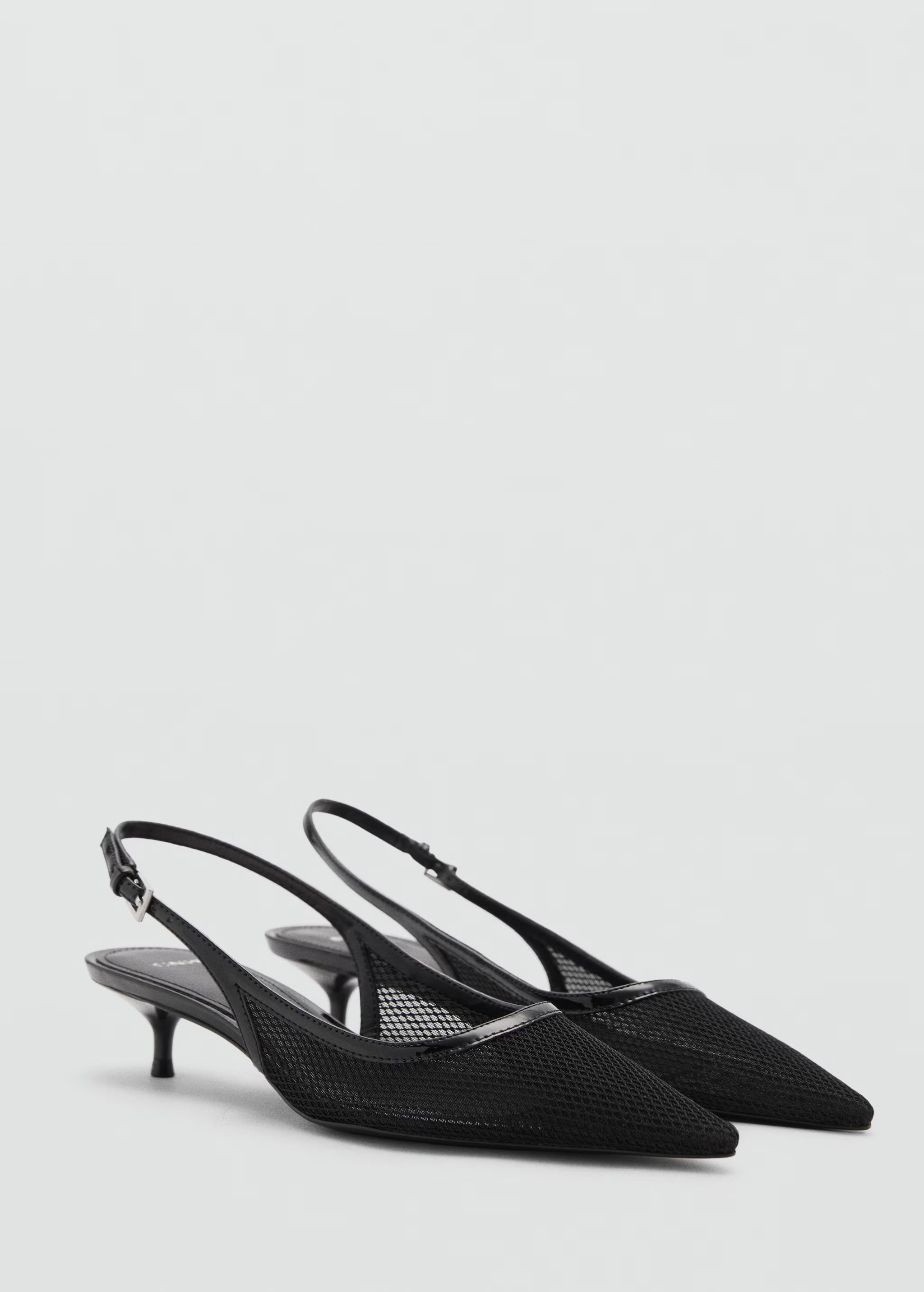 Heeled mesh shoes | MANGO (US)