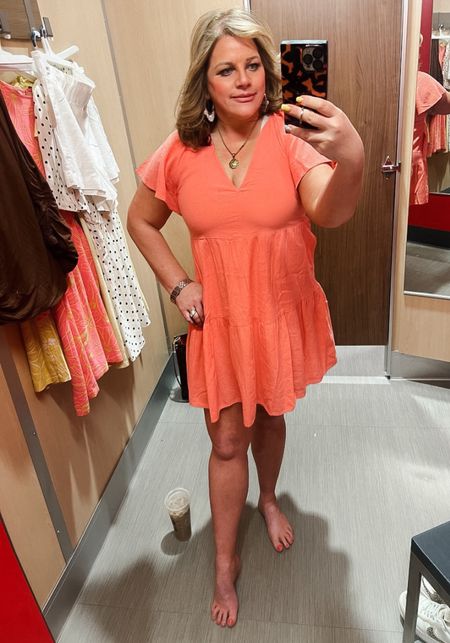 There is still time to save 20% off on all dresses at Target! Tomorrow is the last day, so order now! This adorable one would be perfect to wear to work, or out for a date night or girls night. With flip flops and a denim jacket, it will be the perfect, casual outfit!
Spring dress, concert dress, country concert outfit, Nike, Airfoce 1, spring outfit 

#LTKsalealert #LTKfindsunder50 #LTKxTarget