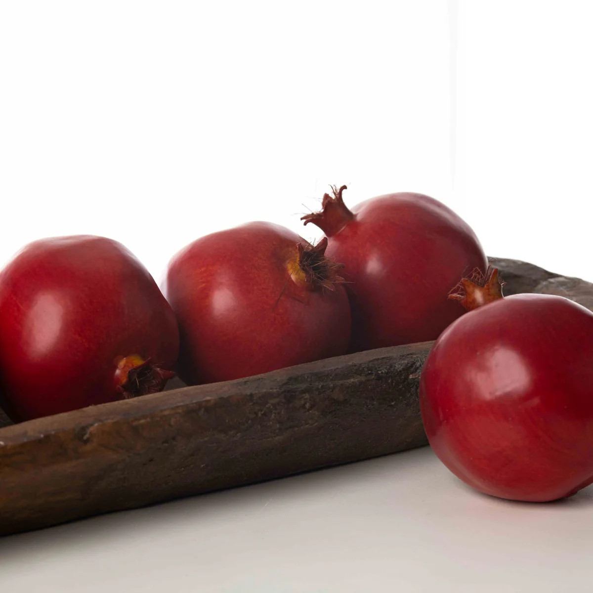 Half a Dozen Decorative Faux Red Pomegranates | Darby Creek Trading