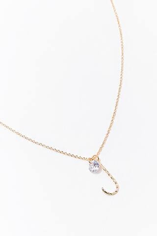 CZ Initial Pendant Necklace | Forever 21 (US)