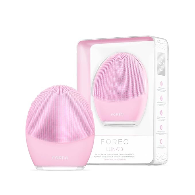 FOREO LUNA 3 Facial Cleansing Brush | Normal Skin | Anti Aging Face Massager | Enhances Absorptio... | Amazon (US)
