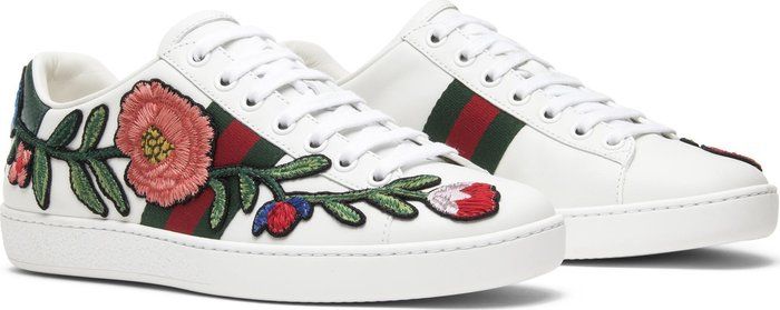 Gucci Wmns Ace Embroidered 'Floral' | GOAT