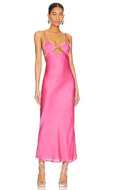 Bardot Lucia Midi Slip Dress in Hot Pink from Revolve.com | Revolve Clothing (Global)