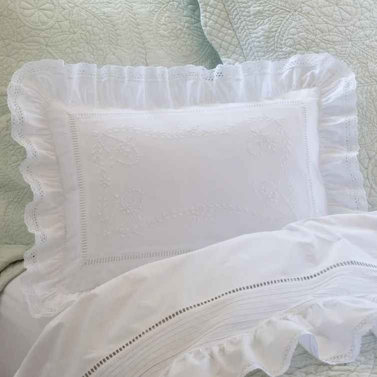 Prairie Crochet Cotton Boudoir/Breakfast Pillow | Wayfair North America