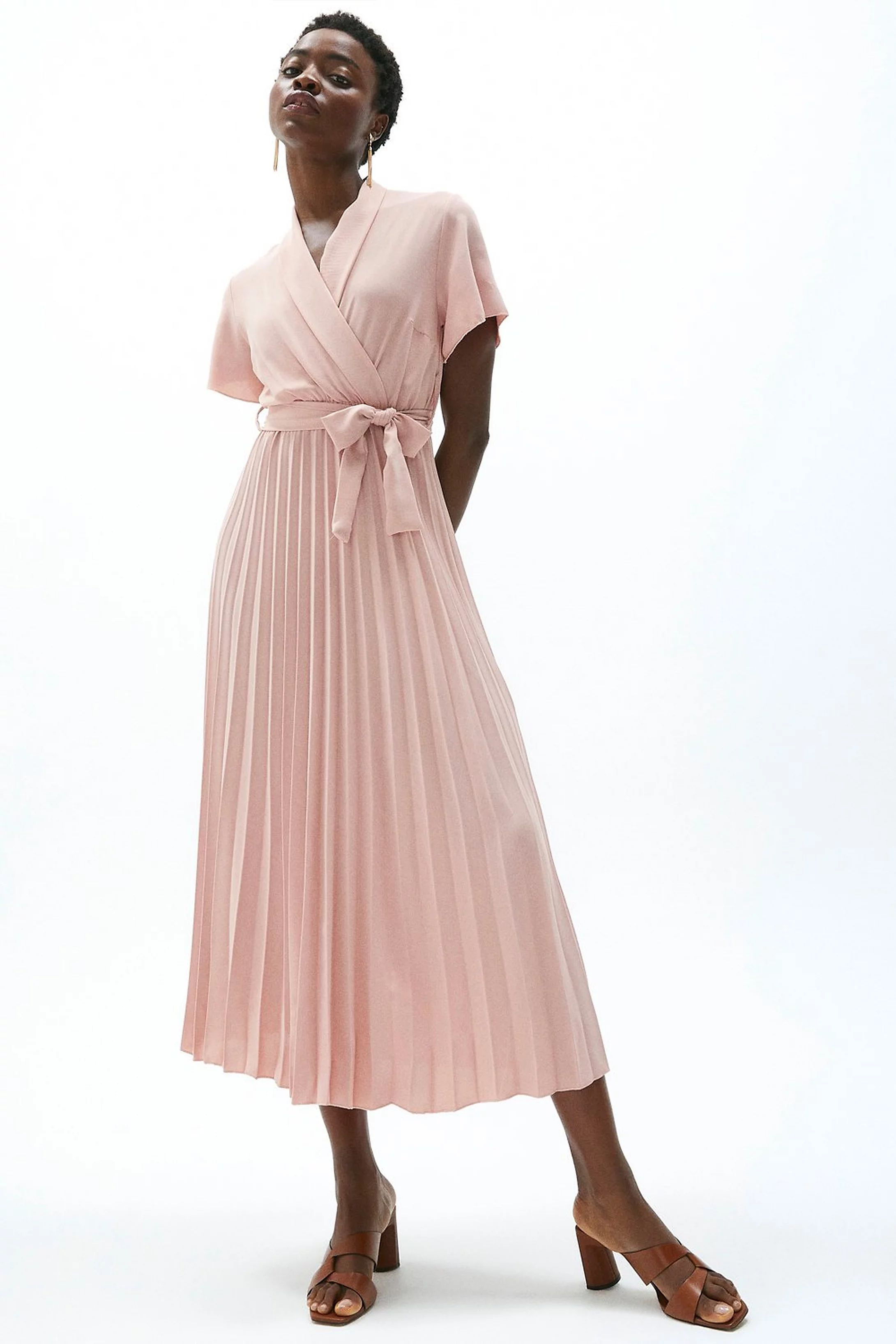 Wrap Front Pleated Skirt Dress | Coast (UK)