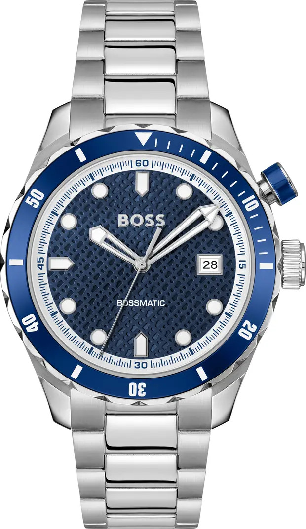 BOSS matic Bracelet Watch, 42mm | Nordstrom | Nordstrom
