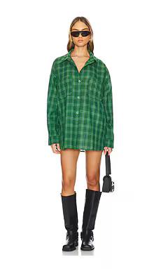 LIONESS Clarity Shirt in Moss from Revolve.com | Revolve Clothing (Global)