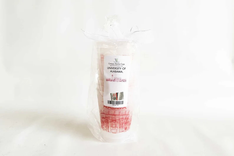 University of Alabama Campus Skyline Frosted Roadie Cup 10 Pack tuscaloosa, Alabama - Etsy | Etsy (US)