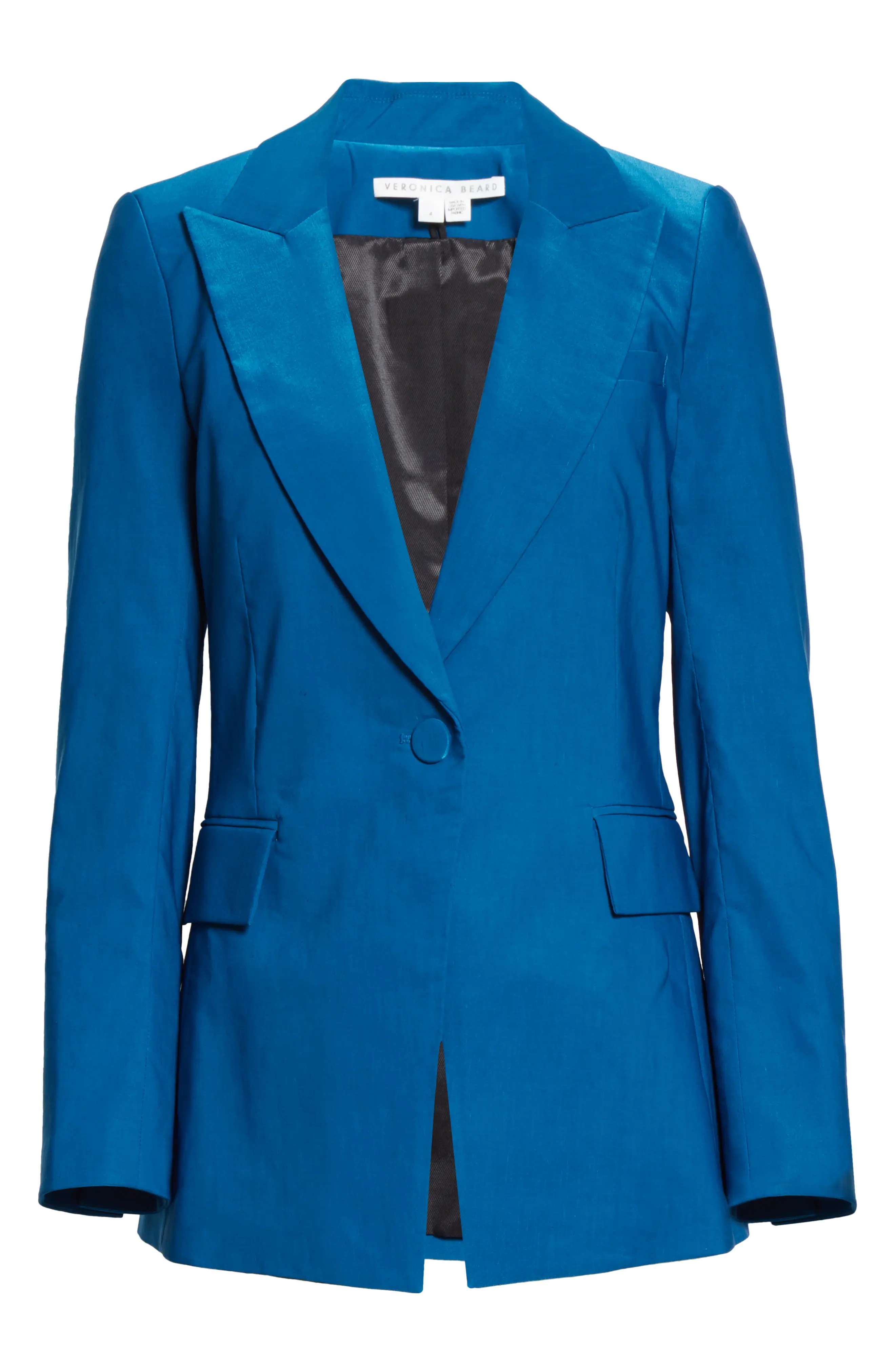 Women's Veronica Beard Long & Lean Dickey Jacket, Size 4 - Blue | Nordstrom