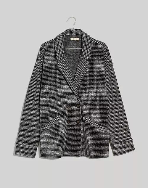 Brushed Knit Redford Blazer in Houndstooth Check | Madewell