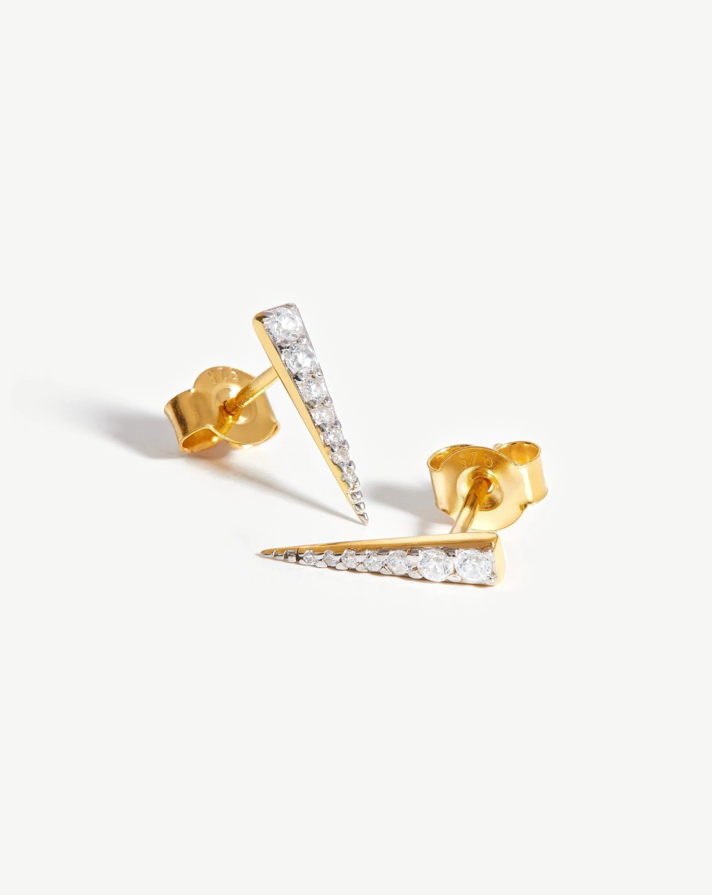 Long Pave Dagger Stud Earrings | Missoma