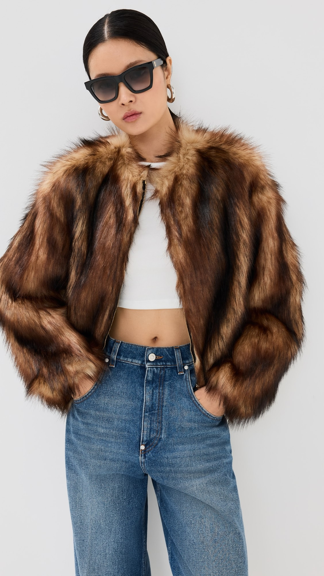 Short Eco Fur Coat | Shopbop