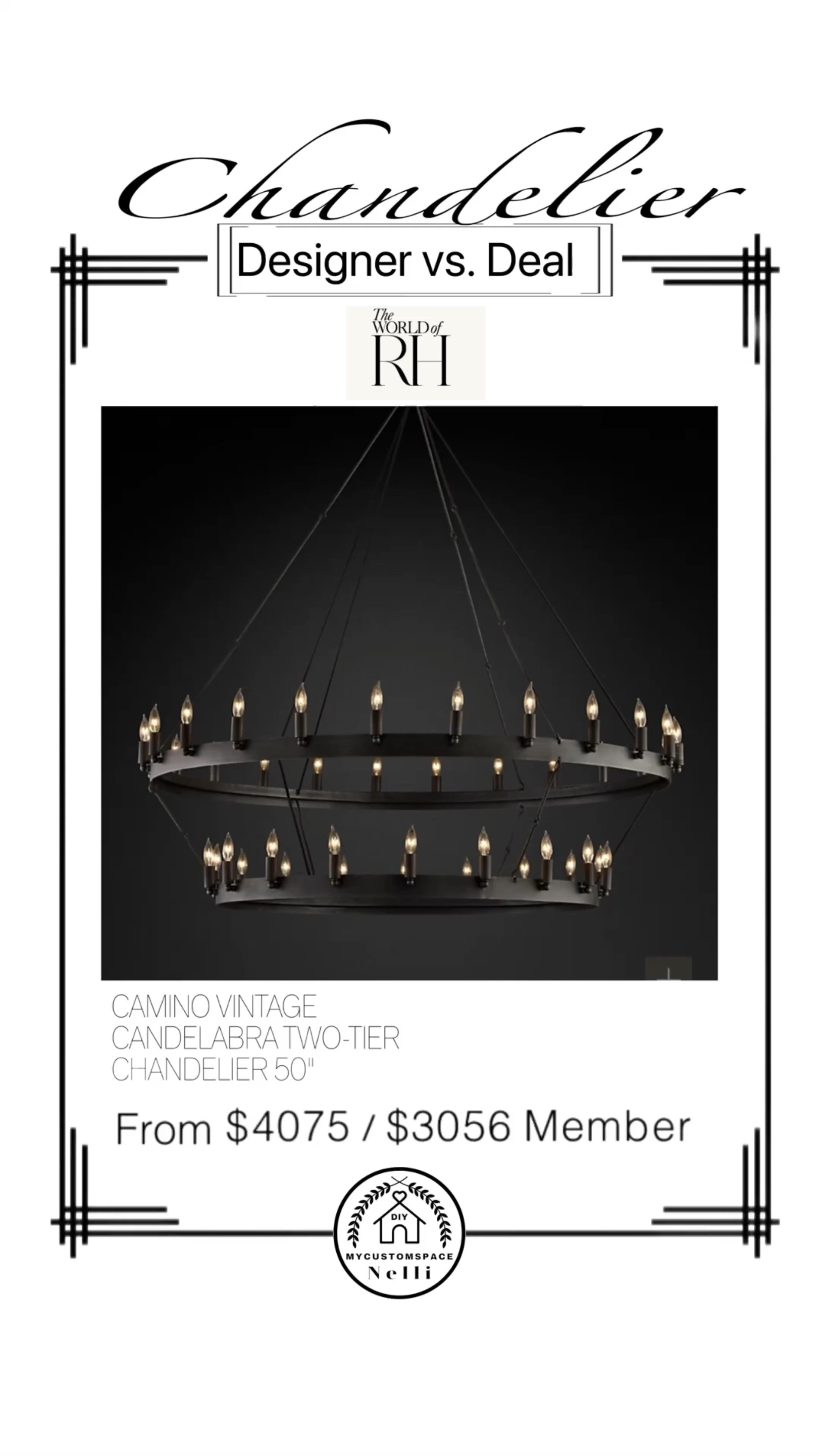 Designer vs. Deal - Chandelier 

#LTKstyletip #LTKFind #LTKhome