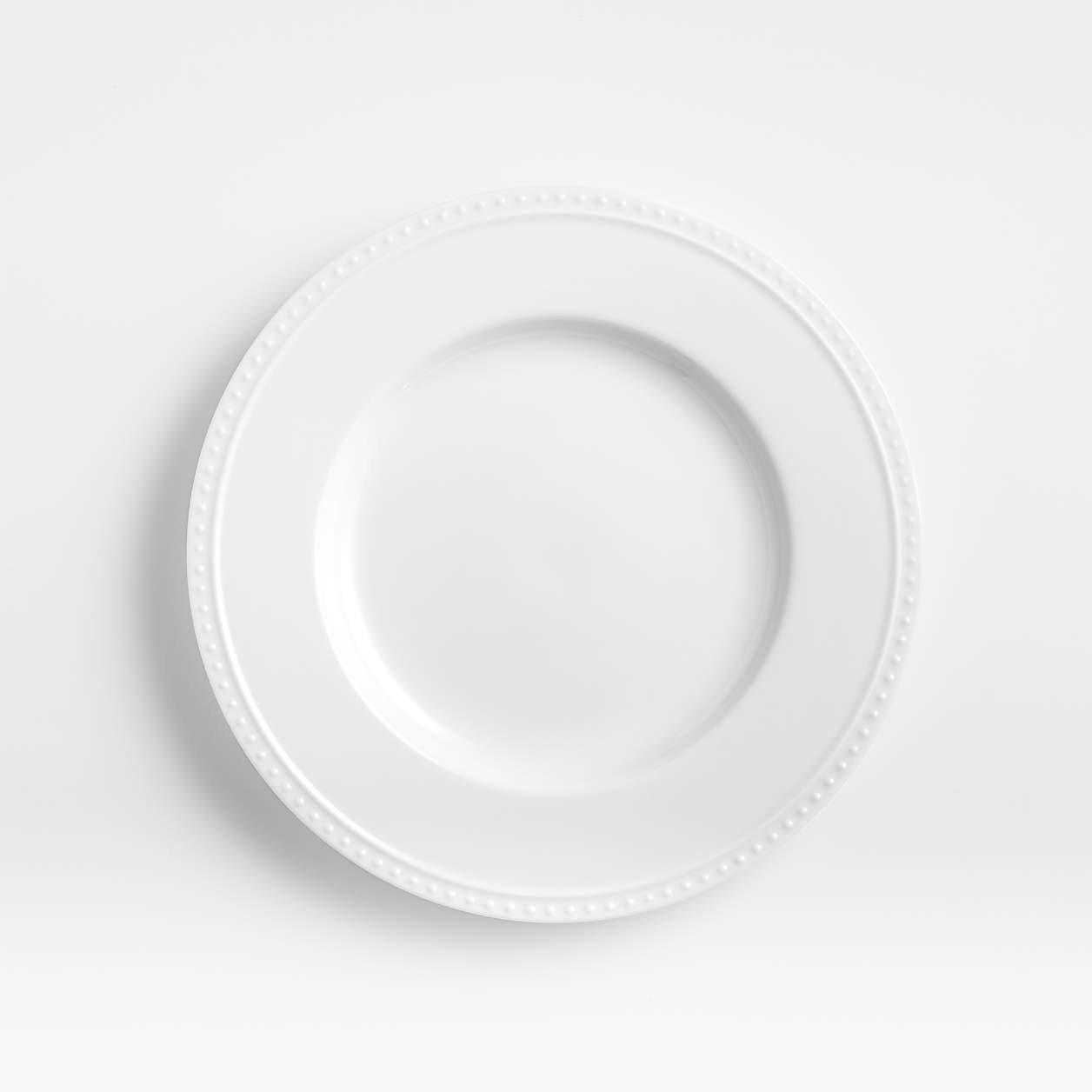 Staccato White Porcelain Salad Plate + Reviews | Crate & Barrel | Crate & Barrel