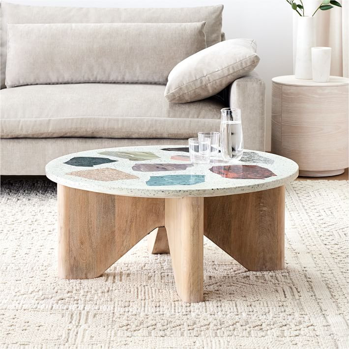 Maddox Terrazzo Round Coffee Table (36") | West Elm (US)