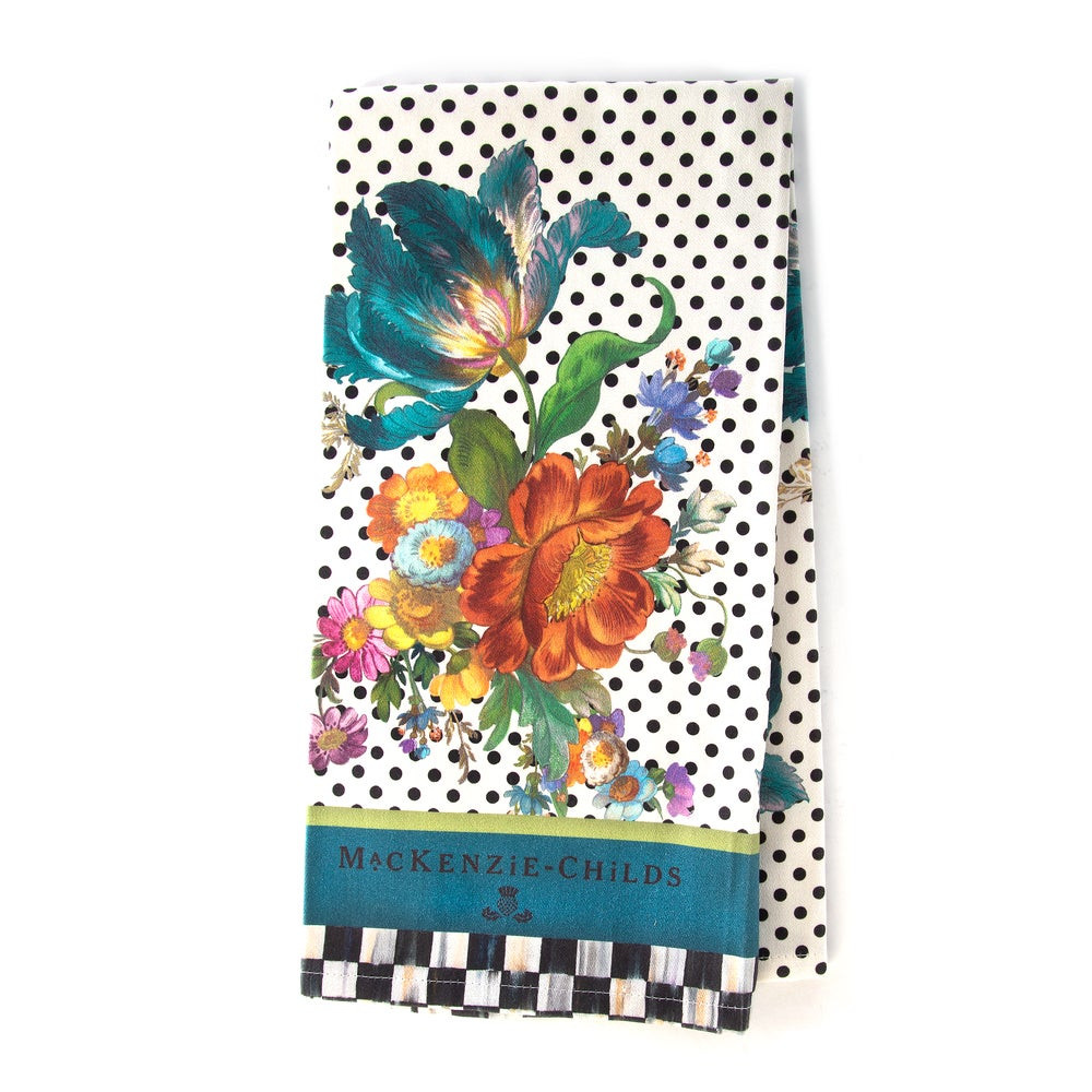Flower Market Dish Towel | MacKenzie-Childs