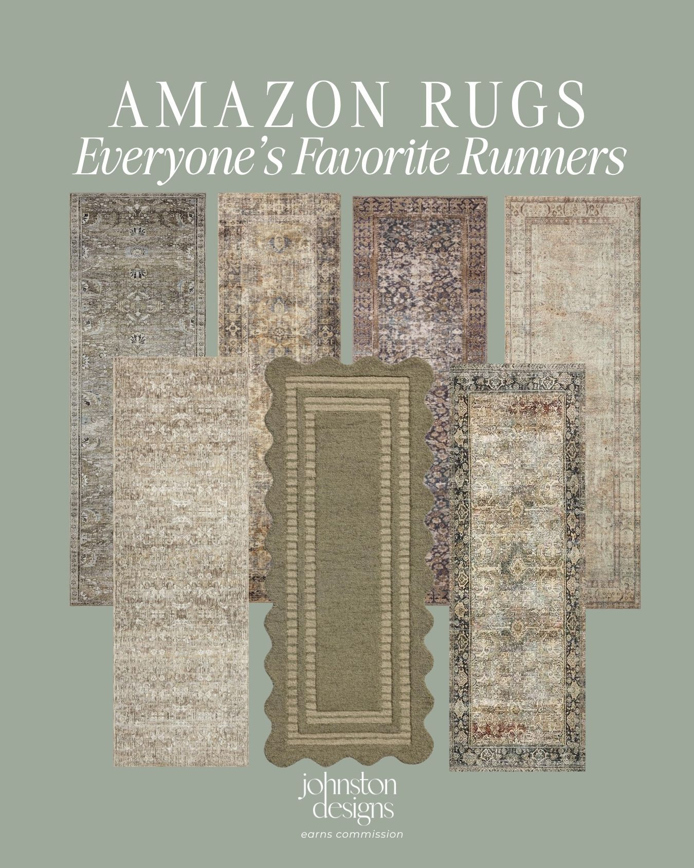 The prettiest runners on Amazon. 🤍 Vintage-inspired patterns, soft neutrals, and an olive scalloped option to bring a little charm to your kitchen, hallway, or entryway!

#loloirugs #amazonhome #amazonfinds #runnerrug #kitchenrunner #hallwayrunner #neutralhomedecor #vintageinspired #homeinspo #entrywaydecor 

 #LTKHome