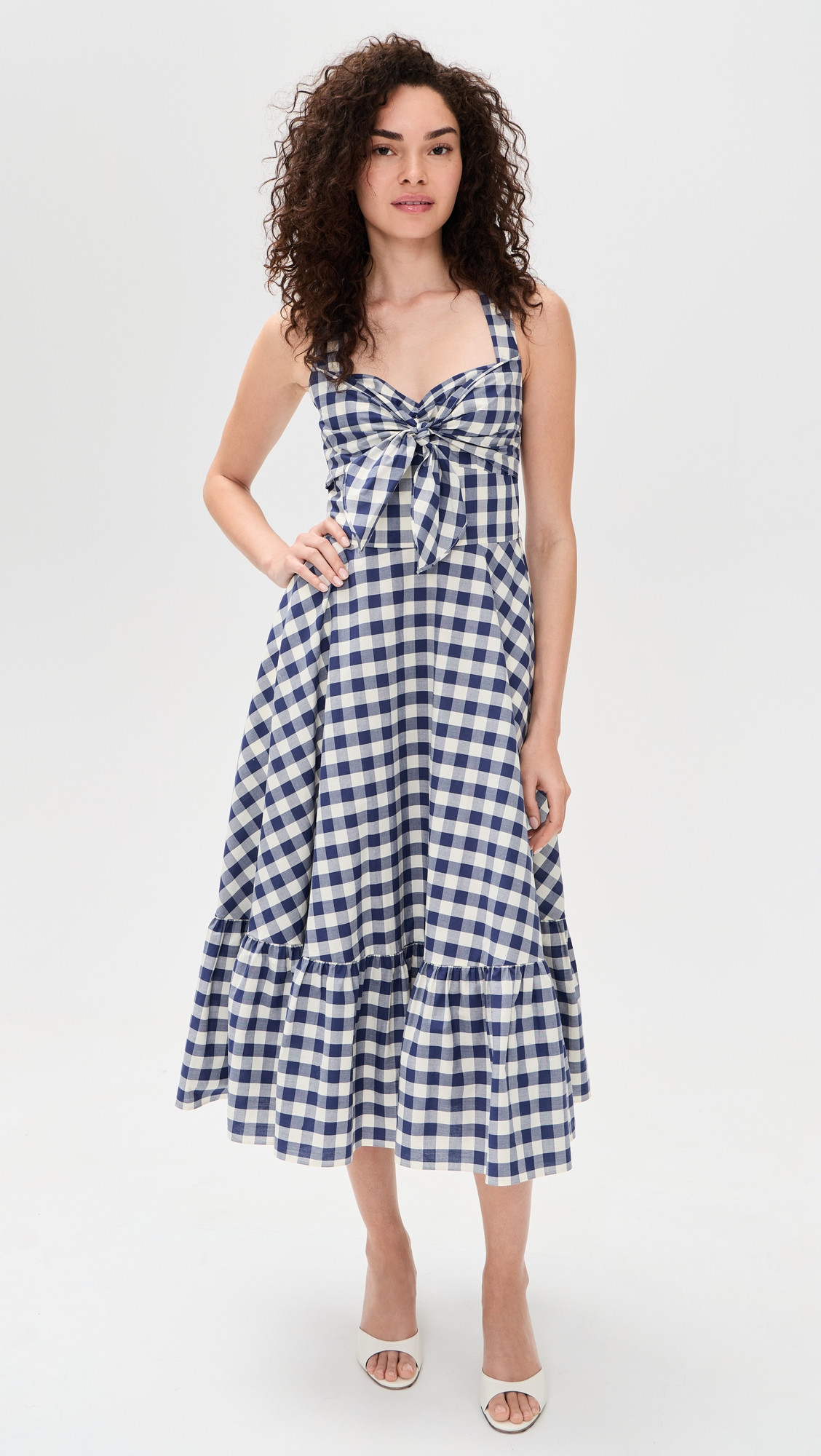 Shoshanna Nellie Dress Navy/Optic 0 | Shopbop