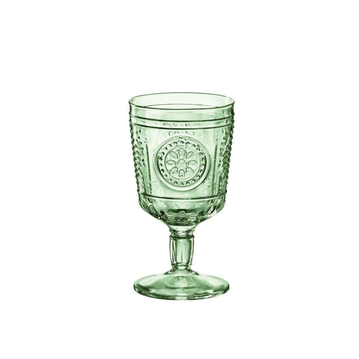 Bormioli Rocco Romantic Set Of 4 Stemware Glasses, 10.75 Oz. Colored Crystal Glass, Pastel Green,... | Amazon (US)