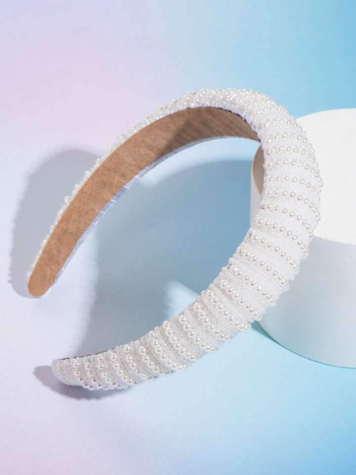 Elegant 1pc Women Bead Decor Fashion Headband | SHEIN
