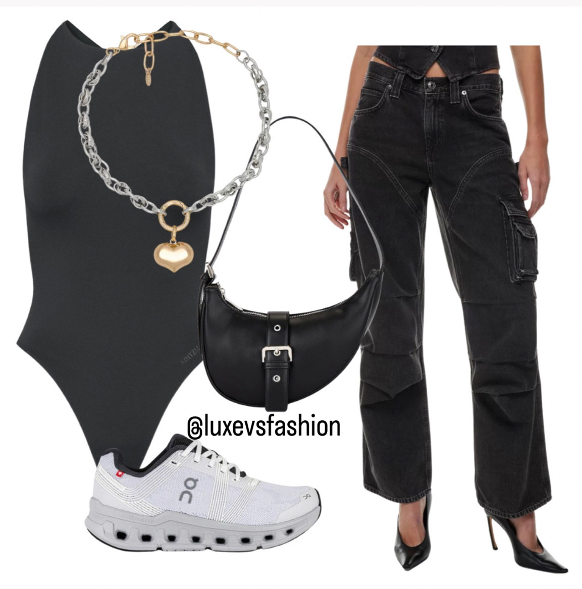 Going out outfit inspiration, Black out fit, mixed metals outfit, versatile outfits #cloud9 #mixedmetals #blackbag #LTKitbag

#LTKshoecrush #LTKstyletip #LTKU