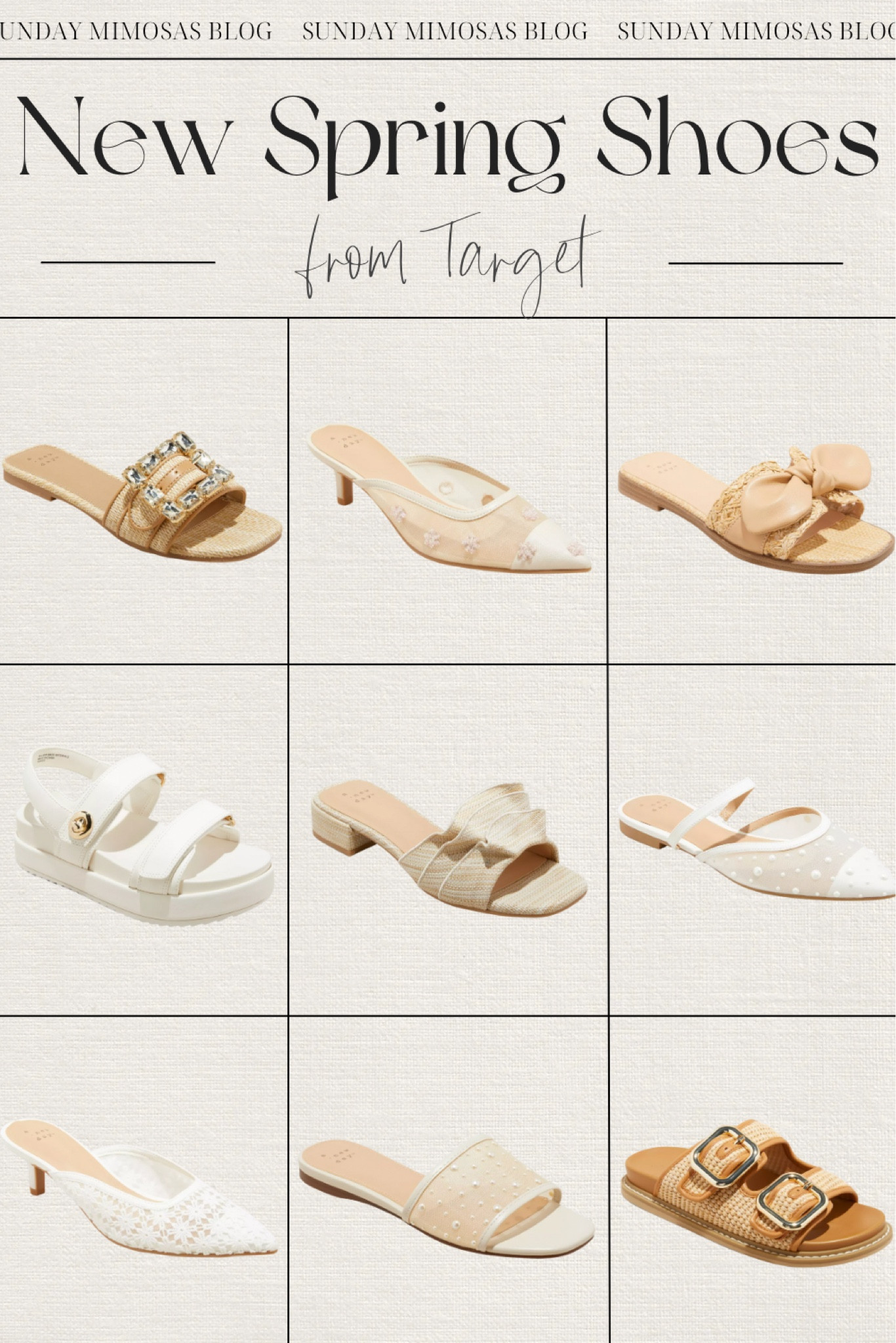 New Target sandals & shoes for Spring! 🌸

The Spring sandals this year are so cute! Here are a few of our favorites. In terms of trends, we’re seeing a lot of mesh slip on heels, platform sandals, mesh slide sandals, woven raffia sandals, and lots of warm neutrals and tans 😍

#LTKSeasonal #LTKFindsUnder50 #LTKShoeCrush