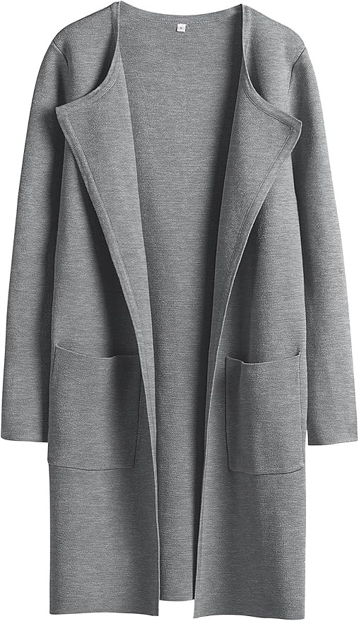 ANRABESS Womens Cardigan Sweater Open Front Knit Long Coatigan Dressy Casual Jacket Coat 2025 Fal... | Amazon (US)