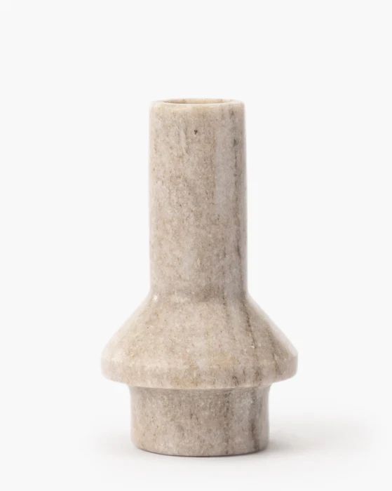 Tan Marble Taper Holder | McGee & Co. (US)