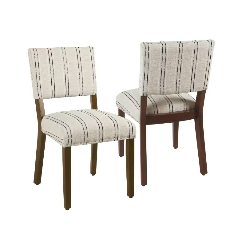 Set of 2 Stripe Dining Chairs - HomePop | Target