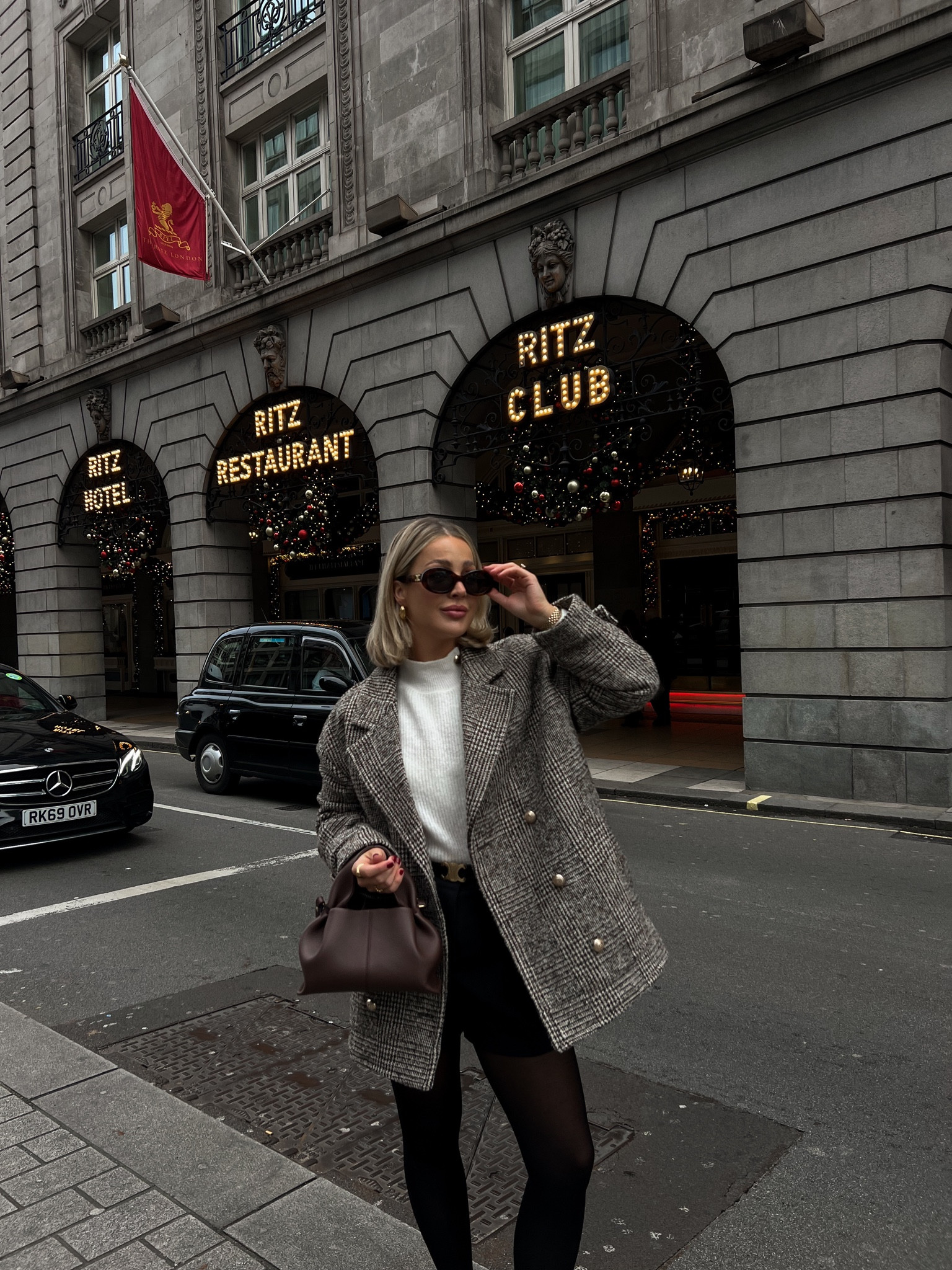 &otherstories wool jacket, tailored shorts, high neck cream jumper, Celine belt & sunglasses, sezane

#LTKstyletip #LTKSeasonal #LTKeurope