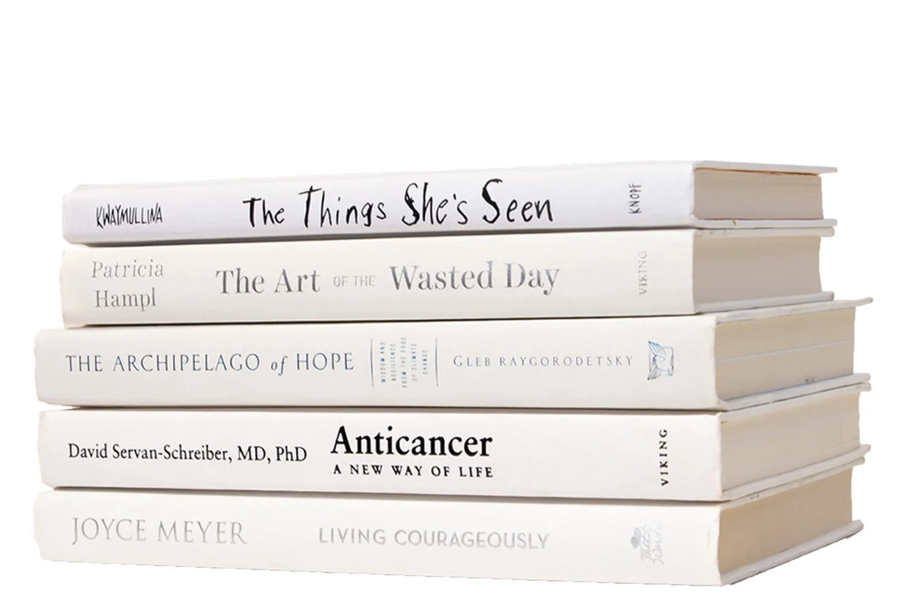 Pen & Willow White Decorative Books - Real, shelf-ready book stacks for Bookshelves, Coffee Table... | Walmart (US)