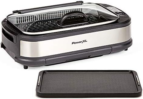 PowerXL Smokeless Grill with Tempered Glass Lid and Turbo Speed Smoke Extractor Technology. Make ... | Amazon (US)